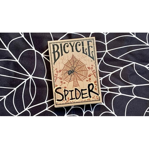Gilded Bicycle Spider (Tan) Playing Cards by USPCC
