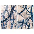thumbnail image 1 of Gilded Blue Modern Glam Duo Acrylic Print Living Room Wall Art by Art Remedy, Ready to Hang, 30 x 45, 1 of 6