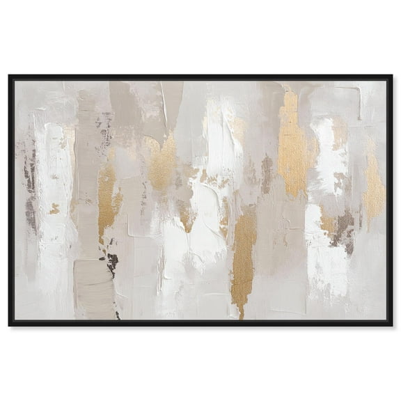 Gilded Brilliance II Canvas Golden Art by Art Remedy, Black Frame, 15 x 10