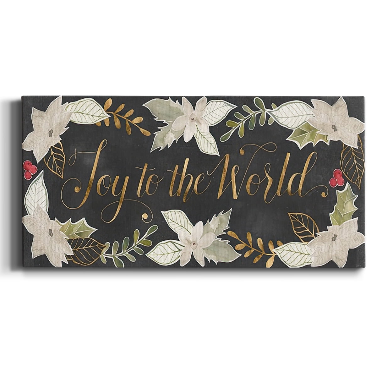 Gilded Christmas Collection D- Gallery Wrapped Canvas