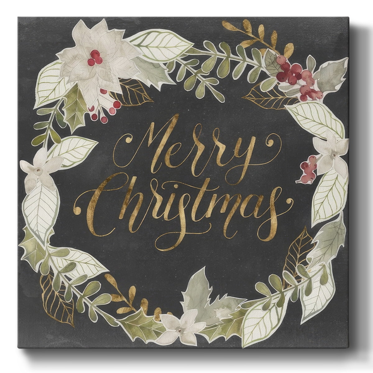 Gilded Christmas I- Gallery Wrapped Canvas