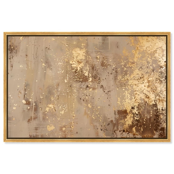 Gilded Dust Canvas Golden Art by Art Remedy, Gold Frame, 45 x 30