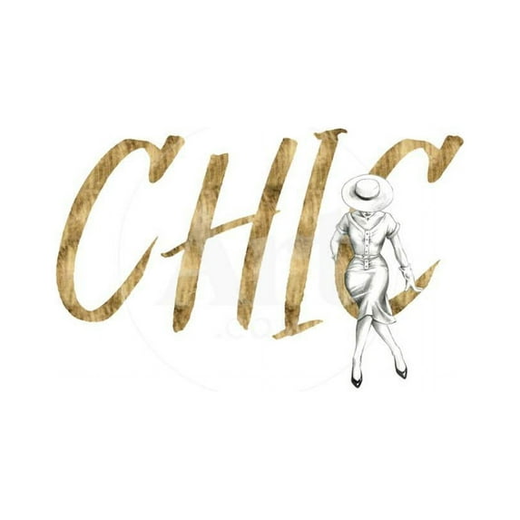 Gilded Fashion Figures I, Unframed Art Print Wall Art by Grace Popp Sold by Art.Com