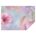 thumbnail image 1 of Gilded Floral Watercolor Pattern Rectangle Tablecloth 60"x84",Waterproof Polyester Rectangle Table Cloth, Wipeable Spillproof Polyester Tablecloth for Dining, Camping, Indoor and Outdoor, 1 of 5