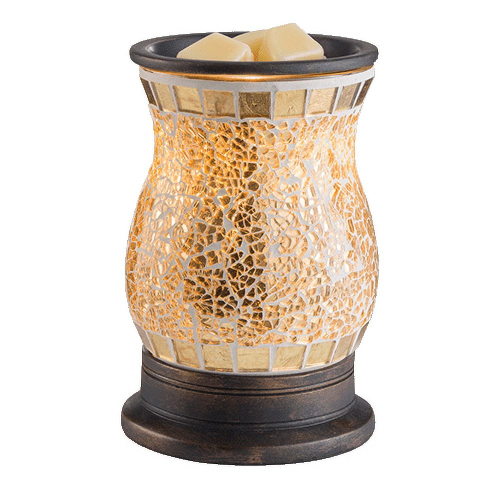 Gilded Glass Mosaic Glass Illumination Fragrance Warmer by Candle ...