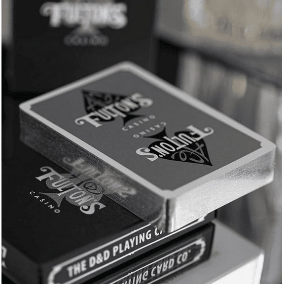 Gilded Midnight Fuel Ace Fulton 10 Year Anniversary Playing Cards by Fulton