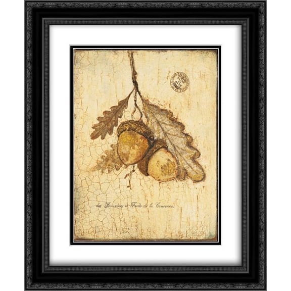 Gilded Oak 2x Matted 20x24 Black Ornate Framed Art Print by Fisk, Arnie