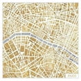 thumbnail image 1 of Gilded Paris Map Poster Print by Laura Marshall, 1 of 2