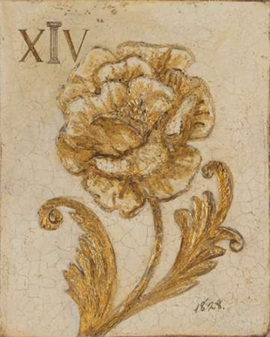 Gilded Petals Canvas Art - Arnie Fisk (24 x 30)