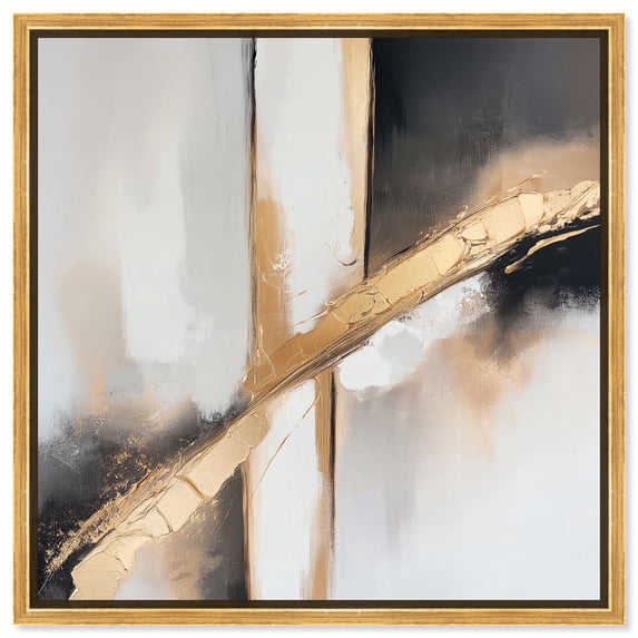 Gilded Rupture II Canvas Golden Lux Art by Art Remedy, Gold Frame, 30 x 30
