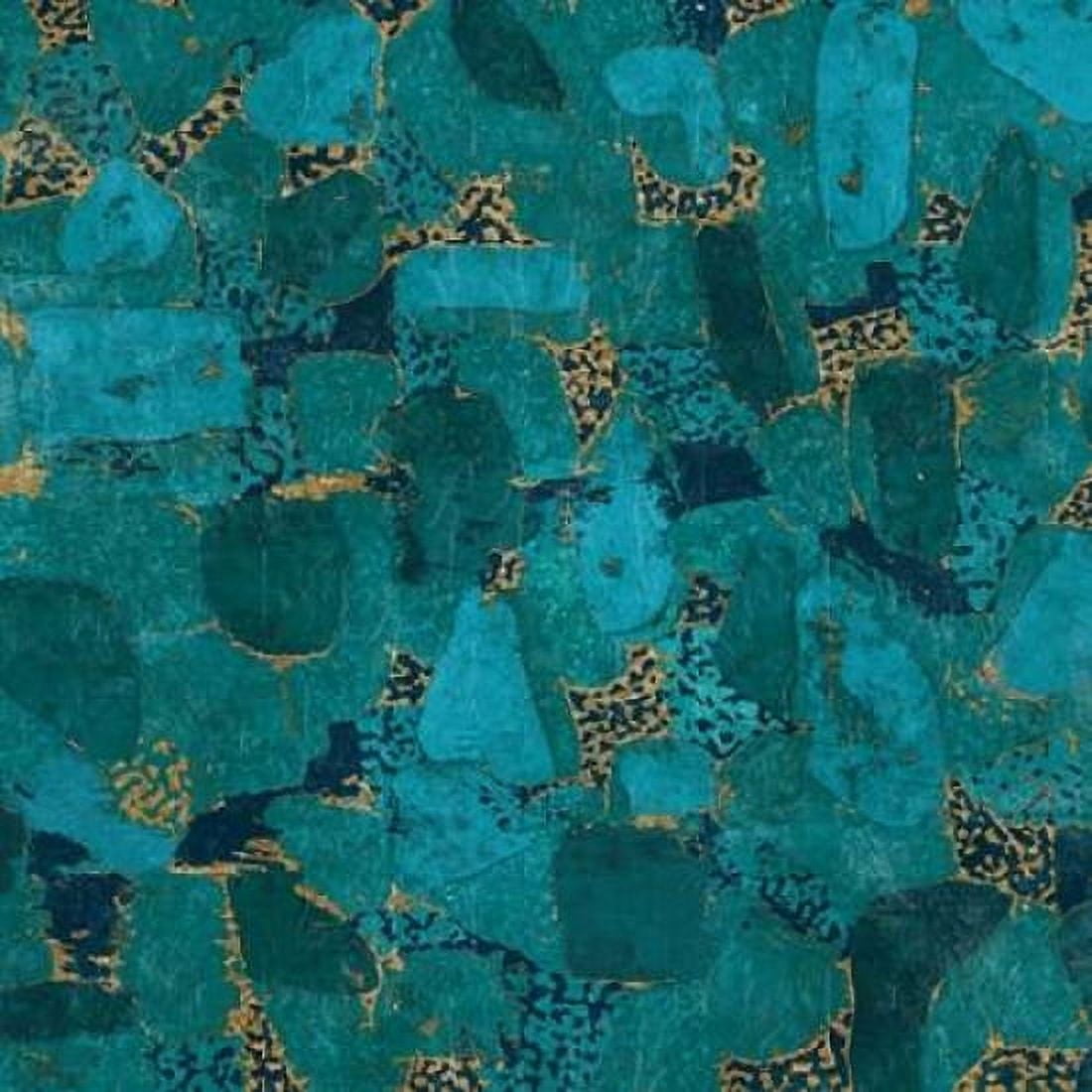 Gilded Stone Turquoise Canvas Art - Wild Apple Portfolio (24 x 24)