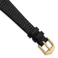thumbnail image 1 of Gilden 14 mm Black Flat Lizard Grain Calfskin Watch Band, 1 of 1