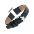 thumbnail image 1 of Gilden Ladies Classic Calskin Fashion Color 10-14mm Flat Leather Watch Band F60 (14mm End Width, Regular Length, Navy Blue), 1 of 3