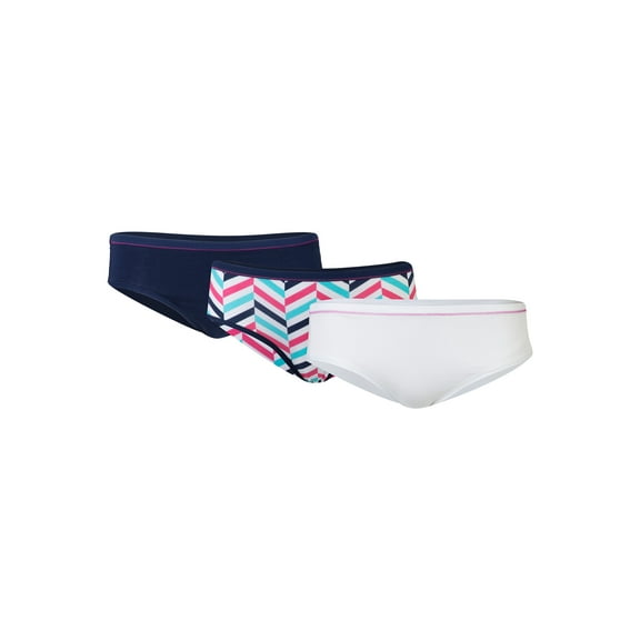 Gilden Women's Cotton Stretch Hipster Panties, 3-Pack