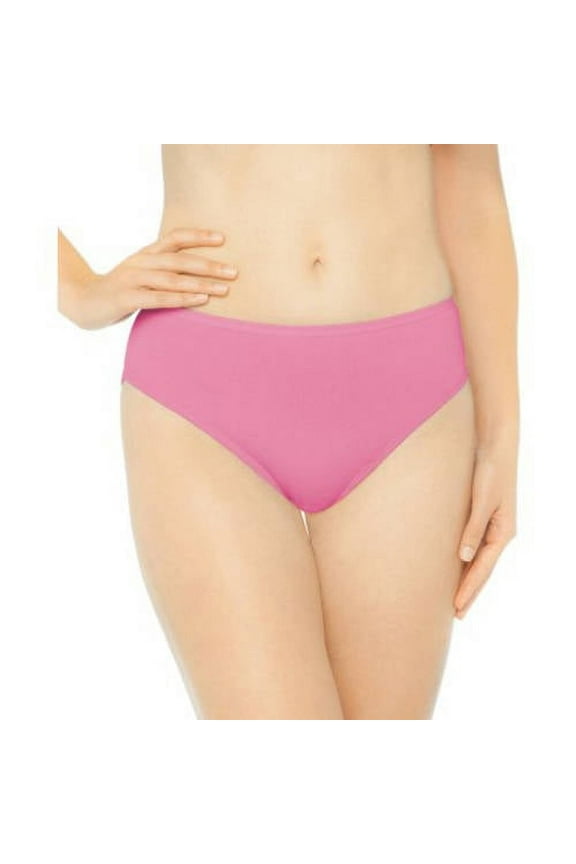 Gilden Women's Tag Free Premium Cotton Hi-Cut Panties, 6-Pack