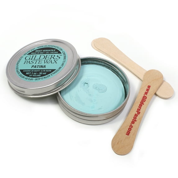 Gilders Paste Wax Paste, Gilders paste wax 1 Ounce Canister, gilders Wax Paste 30 ml Canister (Patina)