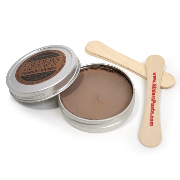 Gilders Paste Wax paste, Gilders paste wax 1 ounce canister, gilders wax paste 30 ml canister (FOUNDRY BRONZE)