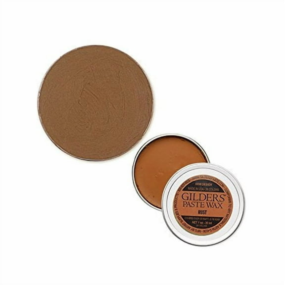 Gilders Paste Wax paste, Gilders paste wax 1 ounce canister, gilders wax paste 30 ml canister (RUST)