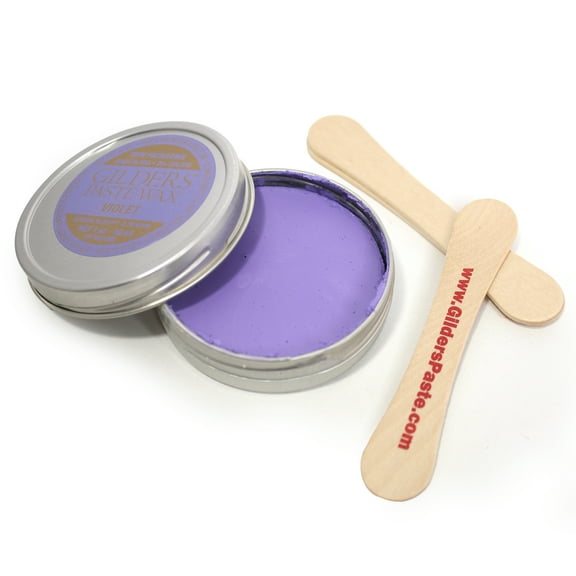 Gilders Paste Wax paste, Gilders paste wax 1 ounce canister, gilders wax paste 30 ml canister (VIOLET)
