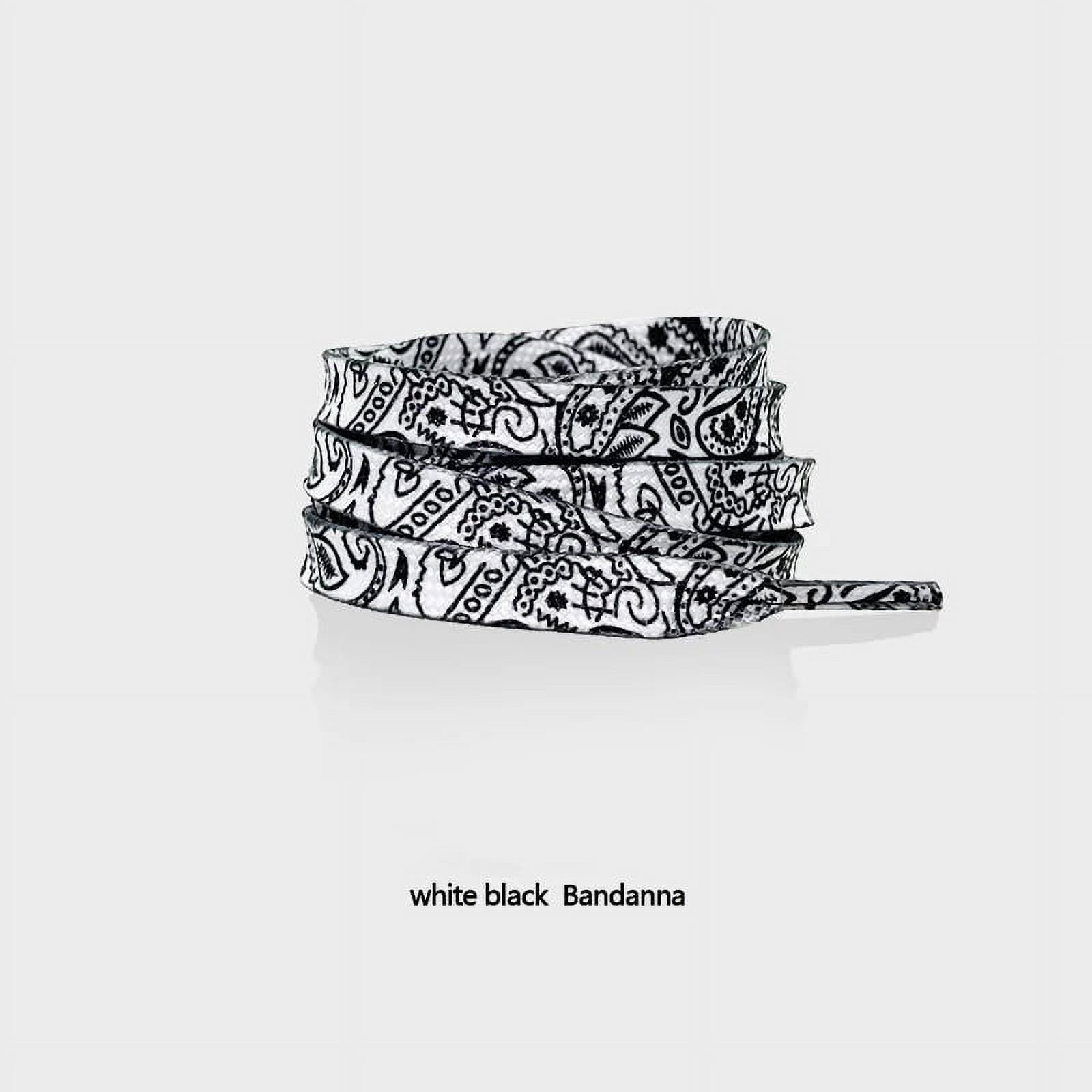 Gilding Flat Shoe Laces Cashew Flower Shoelaces for Sneakers Hand