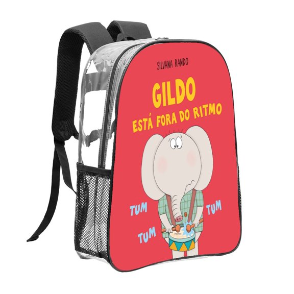 Gildo cartoon Pattern Transparent Backpack Lightweight And fashionable Showcasing Personality And Leading The Trend