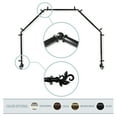 thumbnail image 1 of Giles 13/16" 5-Sided Bay Window Curtain Rod - Black, 1 of 3