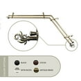 thumbnail image 1 of Giles 13/16 inch Double Corner Window Curtain Rod 66-120" - Antique Brass, 1 of 3