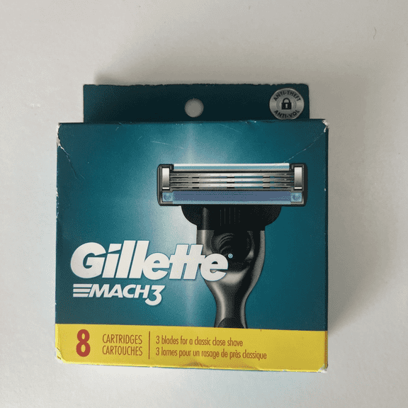Gilette Mach3 Razors Hyper-Sharp Better Shave Anti-Friction, 8ct, 2-Pack