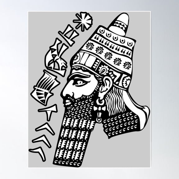 Gilgamesh Poster Wall Art, Modern Wall Decor For Living Room Bedroom, 12x18 UNFRAMED