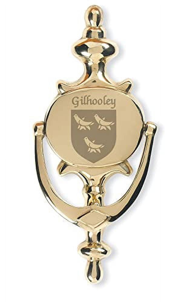 Gilhooley Irish Coat of Arms Brass Door Knocker - Walmart.com