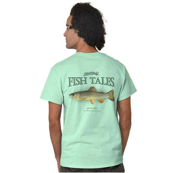 Gill McFinn Apache Trout Fish Fishing Plus Size Crewneck Graphic Tee Shirt Brisco Brands 2X