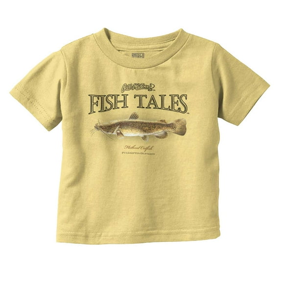 Gill McFinn Catfish Angler Fishing Toddler Boy Girl T Shirt Infant Toddler Brisco Brands 12M