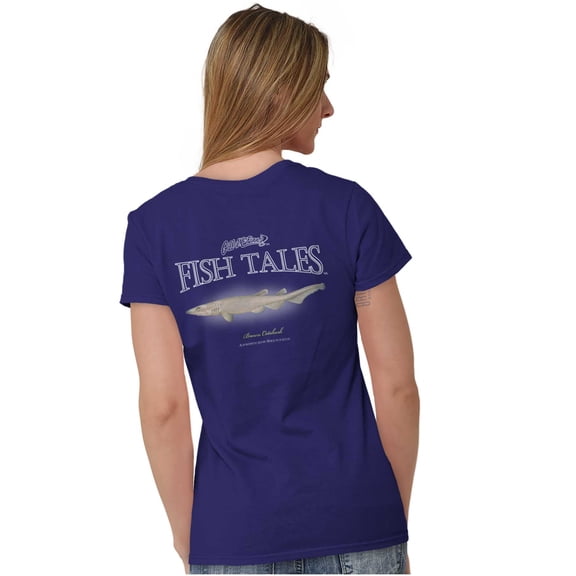 Gill McFinn Catshark Fish Fishing Womens Slim Fit Graphic Tee Brisco Brands S