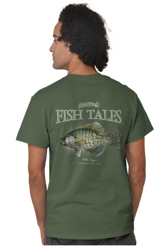 Gill McFinn Crappie Fish Fishing Men's Graphic T Shirt Tees Brisco Brands X
