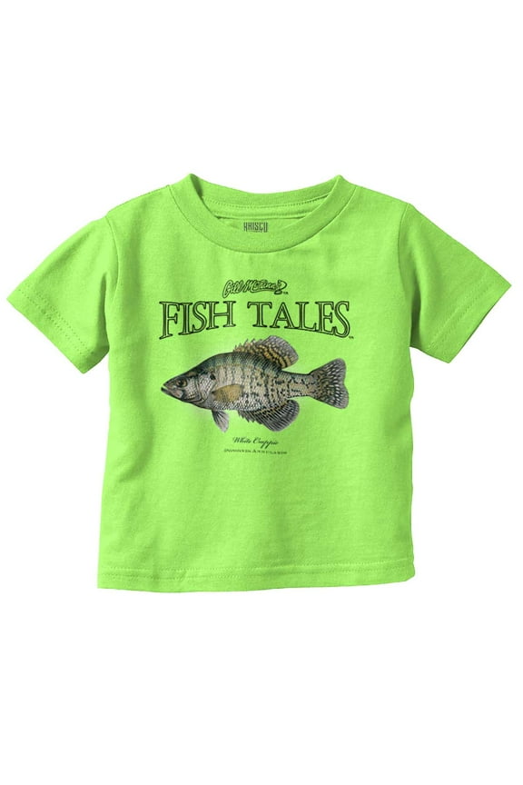Gill McFinn Crappie Fish Fishing Toddler Boy Girl T Shirt Infant Toddler Brisco Brands 4T