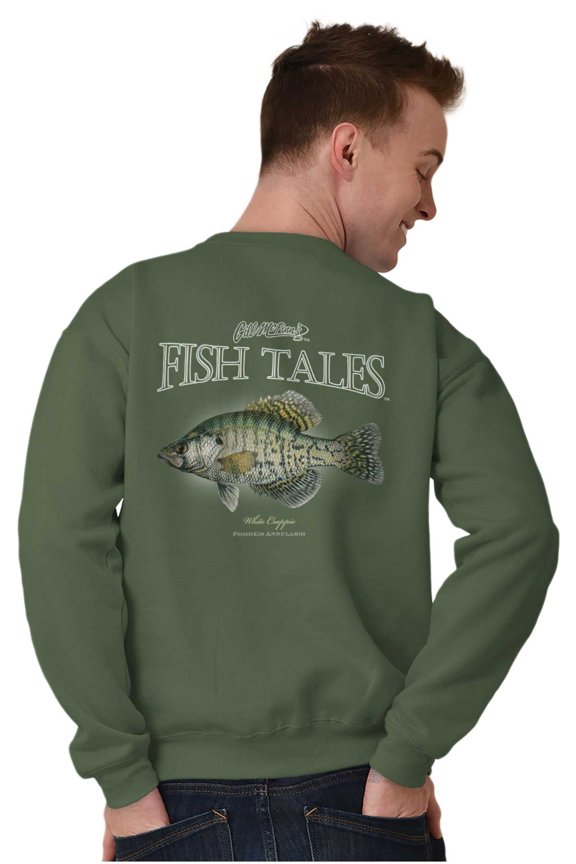 Gill McFinn Crappie Fish Fishing Unisex Plus Fleece Graphic Sweatshirt Brisco Brands 3X