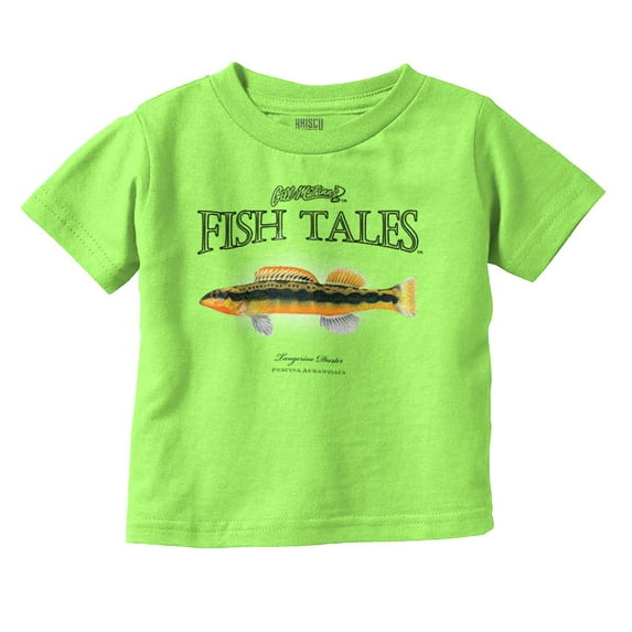 Gill McFinn Darter Fish Fisherman Toddler Boy Girl T Shirt Infant Toddler Brisco Brands 12M
