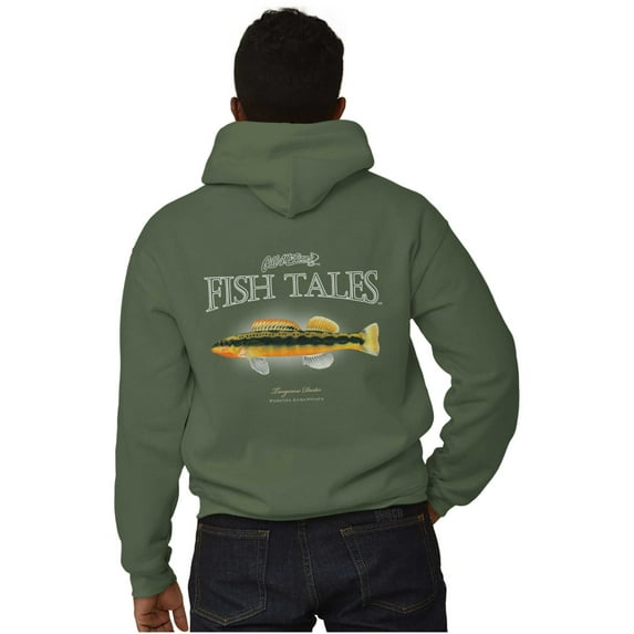 Gill McFinn Darter Fish Fisherman Unisex Plus Fleece Graphic Hoodie Brisco Brands 2X