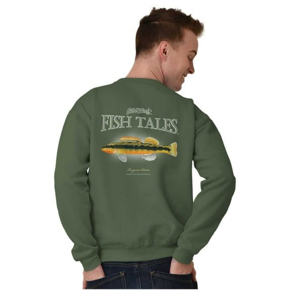 Gill McFinn Darter Fish Fisherman Unisex Plus Fleece Graphic Sweatshirt Brisco Brands 2X