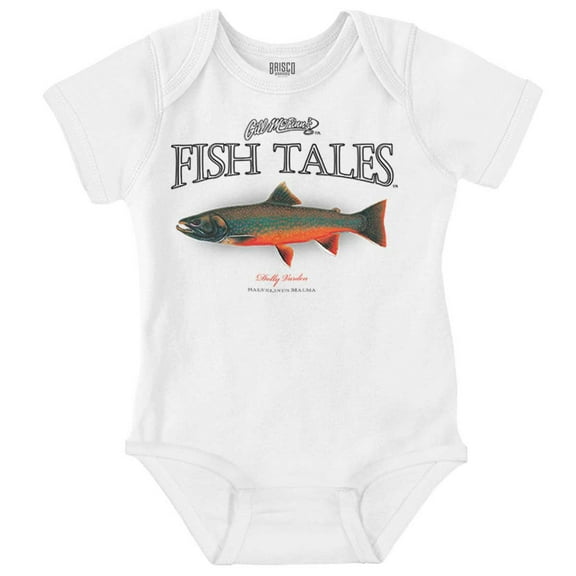 Gill McFinn Dolly Varden Fishing Fish Romper Boys or Girls Infant Baby Brisco Brands 24M