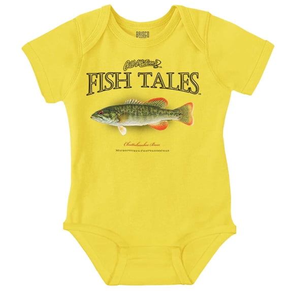 Gill McFinn Fish Bass Fisher Fishing Romper Boys or Girls Infant Baby Brisco Brands 12M