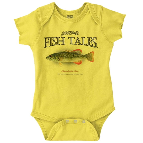 Gill McFinn Fish Bass Fisher Fishing Romper Boys or Girls Infant Baby Brisco Brands 18M