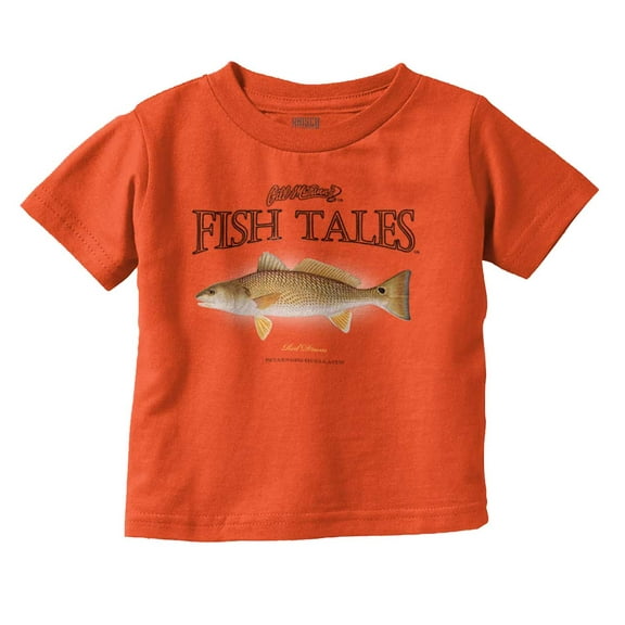 Gill McFinn Fish Tales Drum Fishing Toddler Boy Girl T Shirt Infant Toddler Brisco Brands 12M
