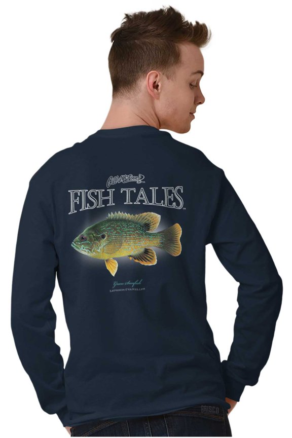 Gill McFinn Fisher Sunfish Fishing Long Sleeve TShirt Men Women Brisco Brands X