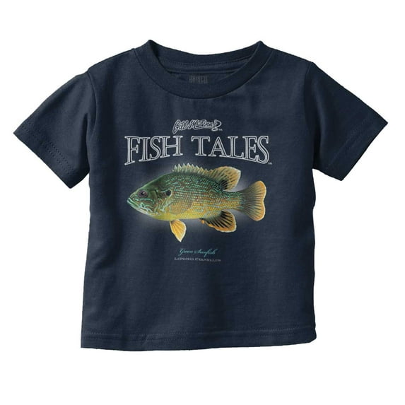 Gill McFinn Fisher Sunfish Fishing Toddler Boy Girl T Shirt Infant Toddler Brisco Brands 4T