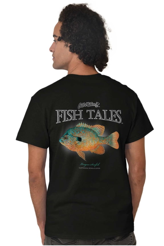 Gill McFinn Fisherman Sunfish Fishing Men's Graphic T Shirt Tees Brisco Brands M