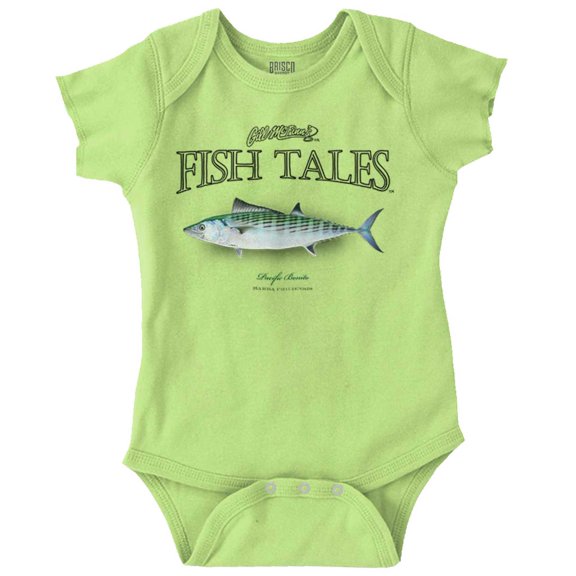 Gill McFinn Fishing Bonito Fisherman Romper Boys or Girls Infant Baby Brisco Brands 12M