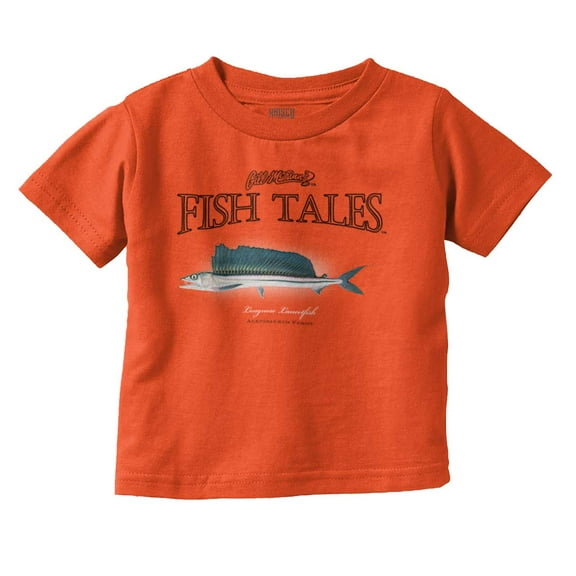 Gill McFinn Fishing Lancetfish Fisher Toddler Boy Girl T Shirt Infant Toddler Brisco Brands 12M