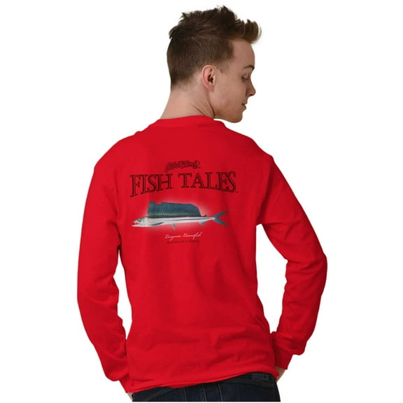 Gill McFinn Fishing Lancetfish Fisher Plus Size Long Sleeve Graphic Tee Shirt Brisco Brands 3X
