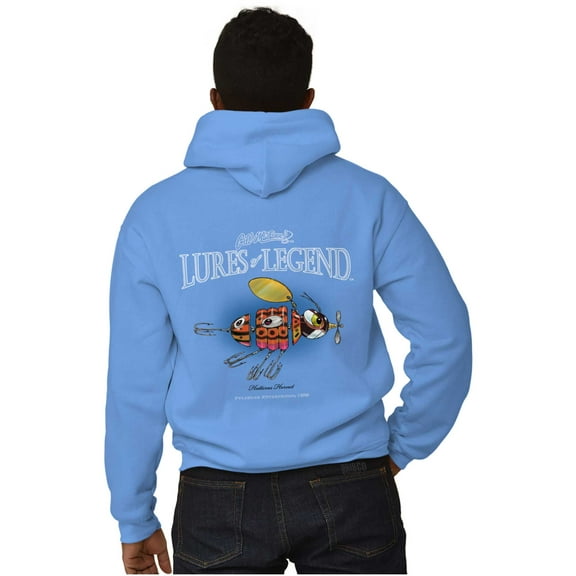 Gill McFinn Fishing Lure Hornet Fish Unisex Plus Fleece Graphic Hoodie Brisco Brands 2X